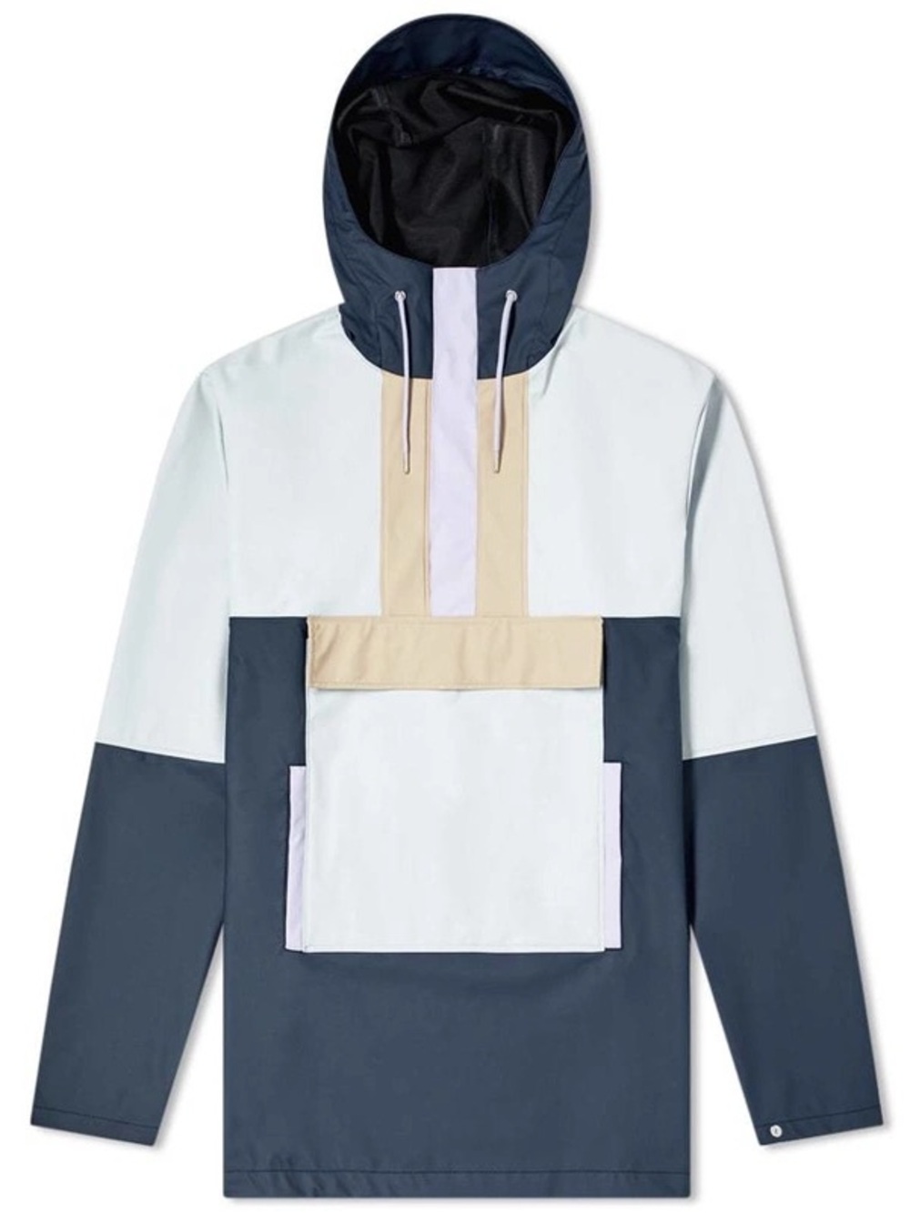 Rains Coulor Block Hooded Anorak Jacket